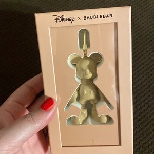 Disney by BaubleBar Mickey cream bag charm 🤎